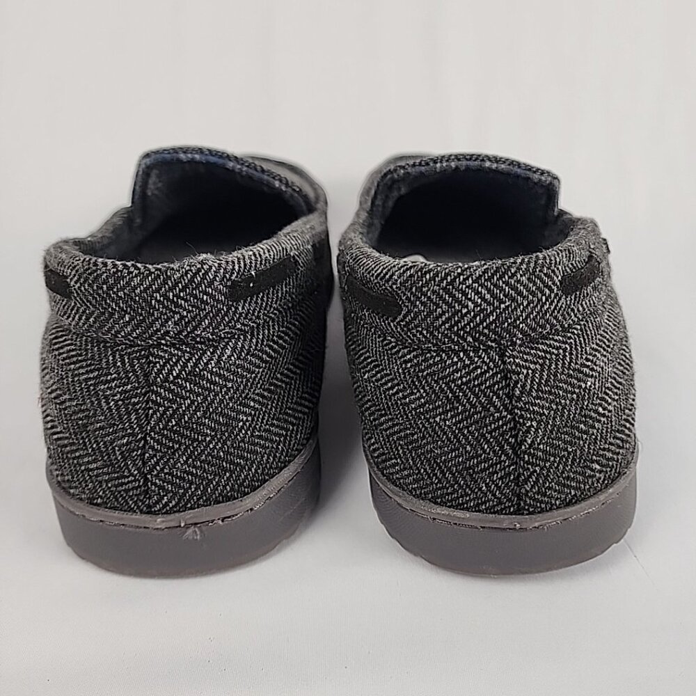 Dluxe By Dearfoams Men's Med Julien Plush Jersey Sport Lounge Clog Slippers NWOT - Picture 4 of 10